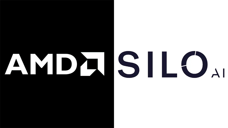AMD and Silo AI Logo AMD and Silo AI Logo